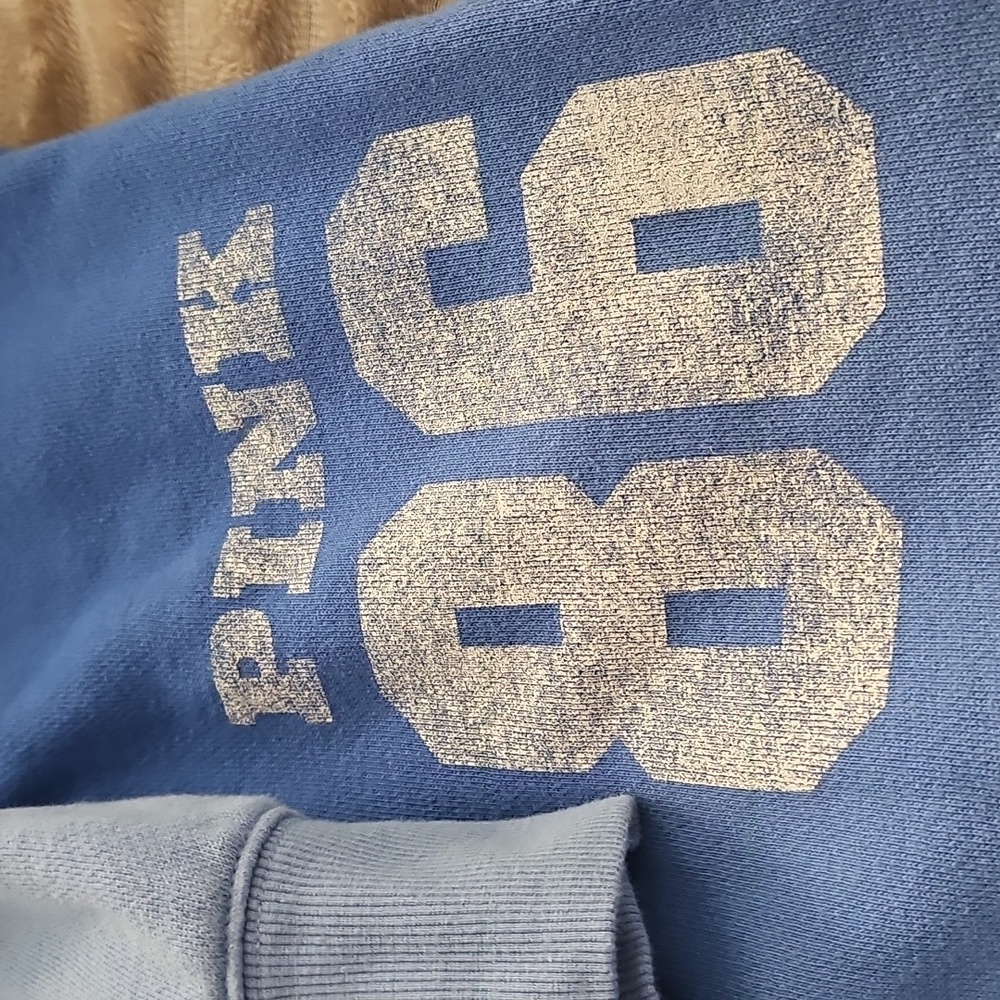 NWOT PINK Victoria's Secret Light Blue Gradient Zip-Up Hoodie - Picture 3 of 7
